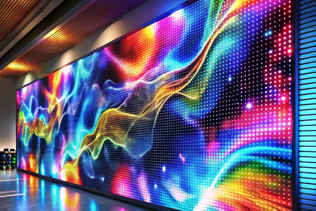 Indoor LED video wall display for corporate event and presentations